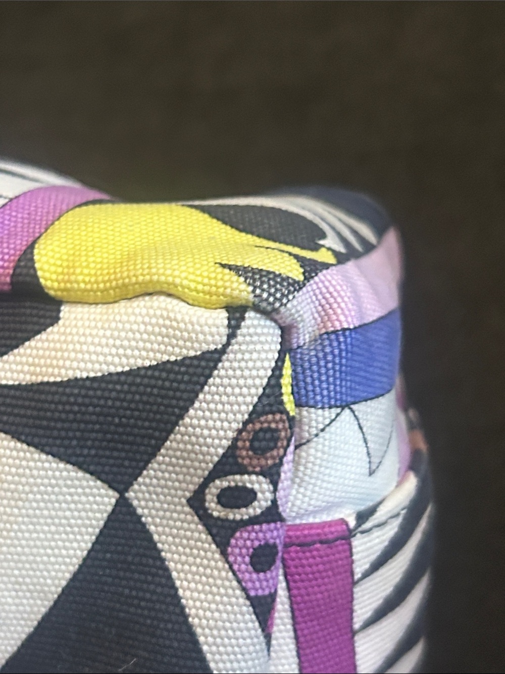 Emilio Pucci Geometric Tote in Purple & White Medium - Picture 11 of 16